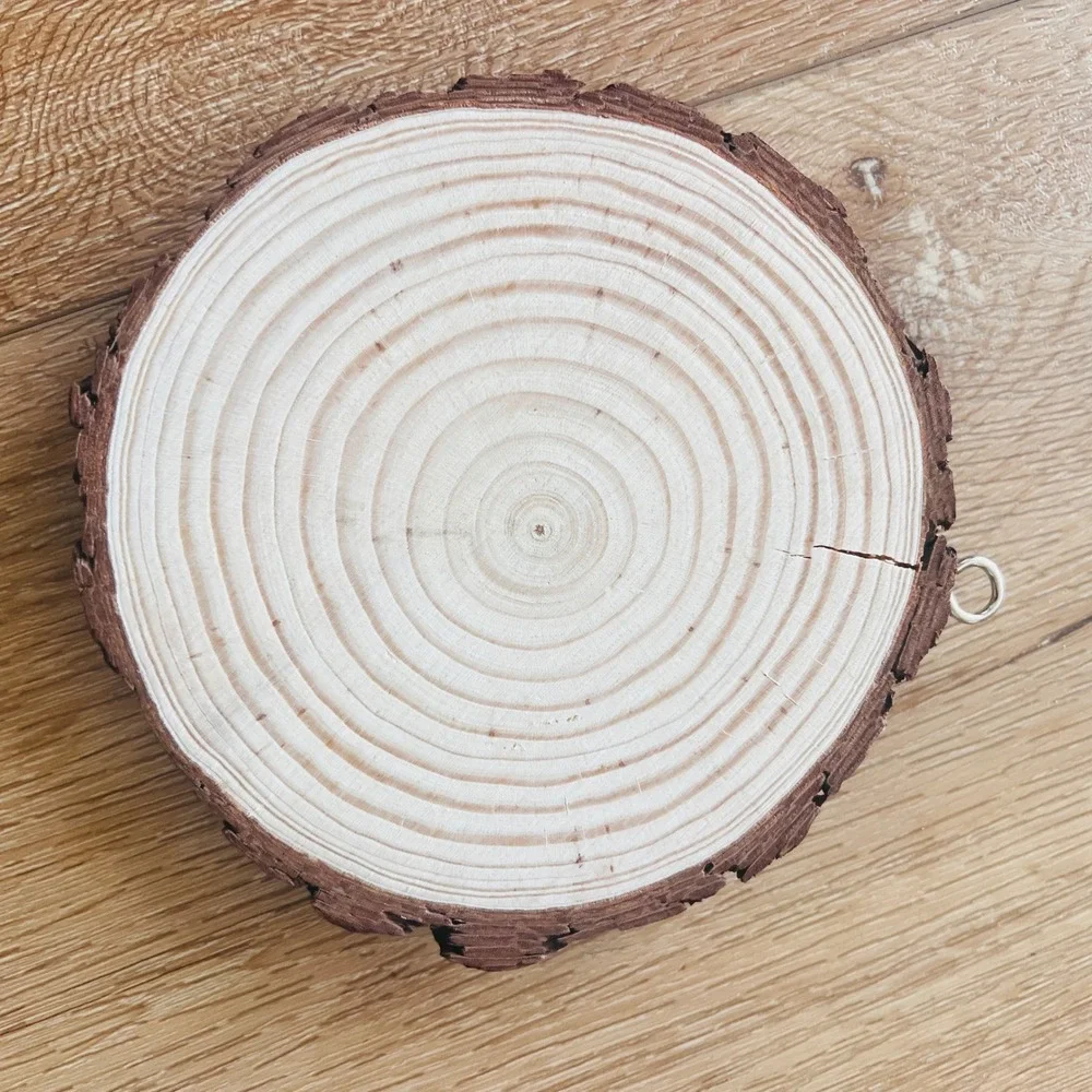 Rustic Tree of Life Wood Slice Wall Art Hanging Natural‎ Bark Edge Decor Cabin